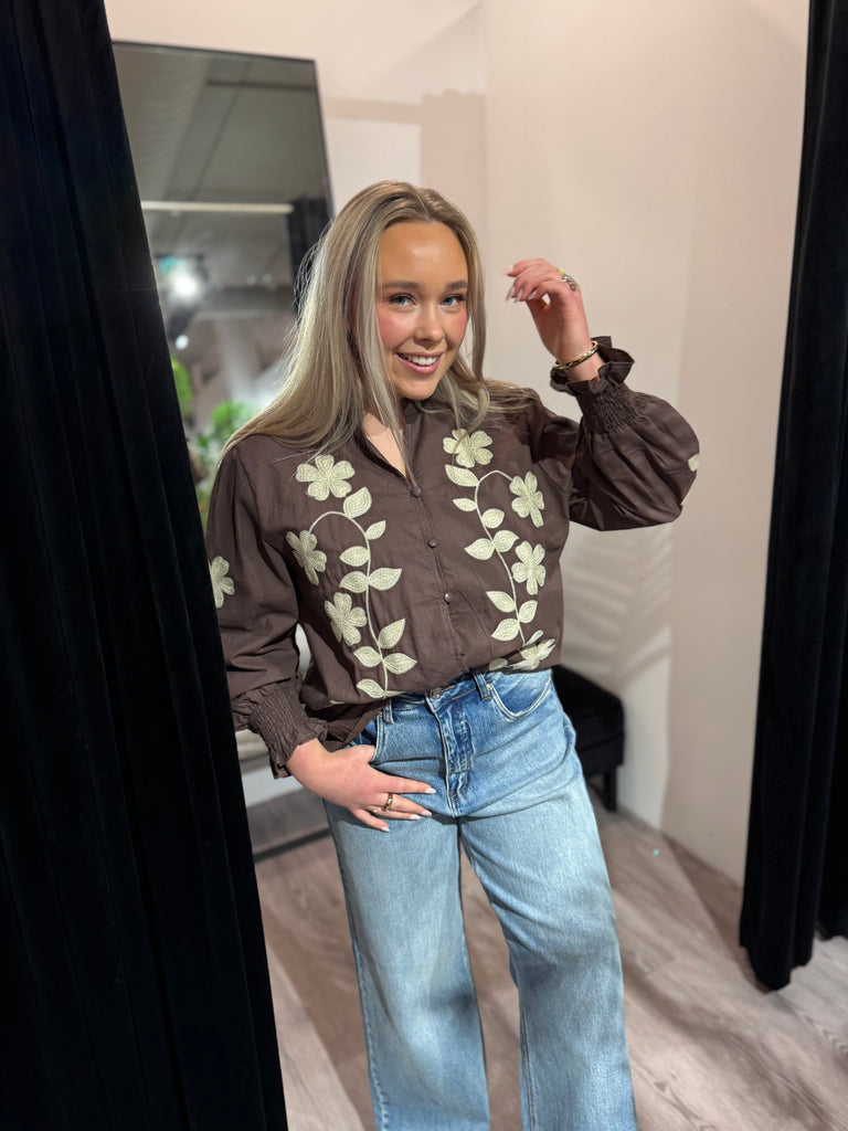 Nora’s shirt brown