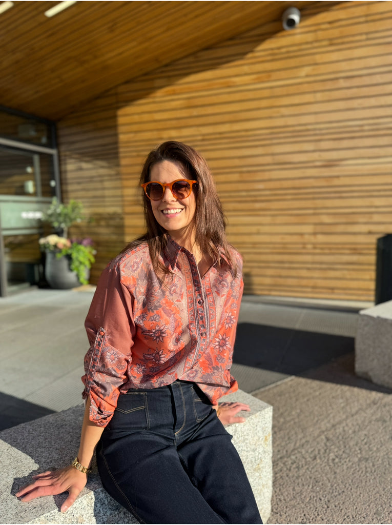 Le Coco bluse orange