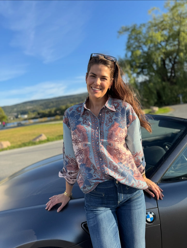 Le Coco bluse blå