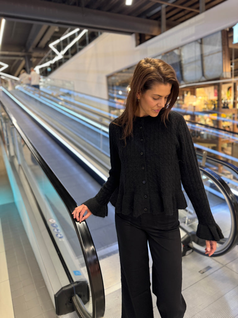 YAS Yasnuma Ls Knit Cardigan - Black