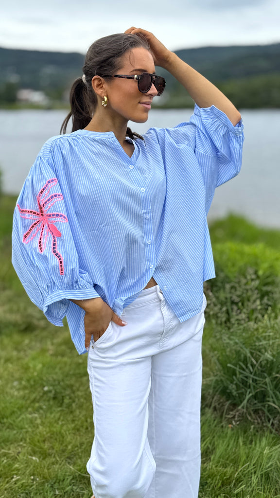 Qnuz summer blouse blue