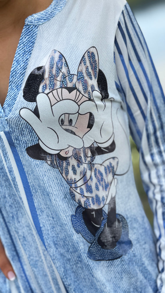 Mini Mouse kjole blå