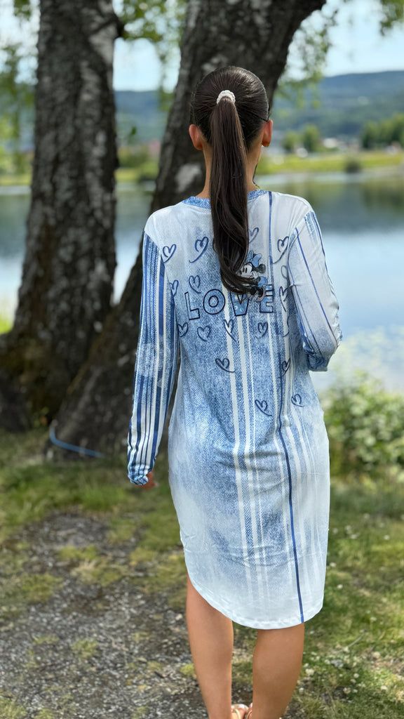 Mini Mouse kjole blå