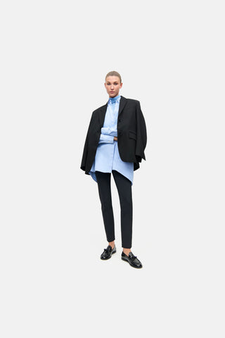 Le Coco Gråsort jeans m/broderi på frontlommer
