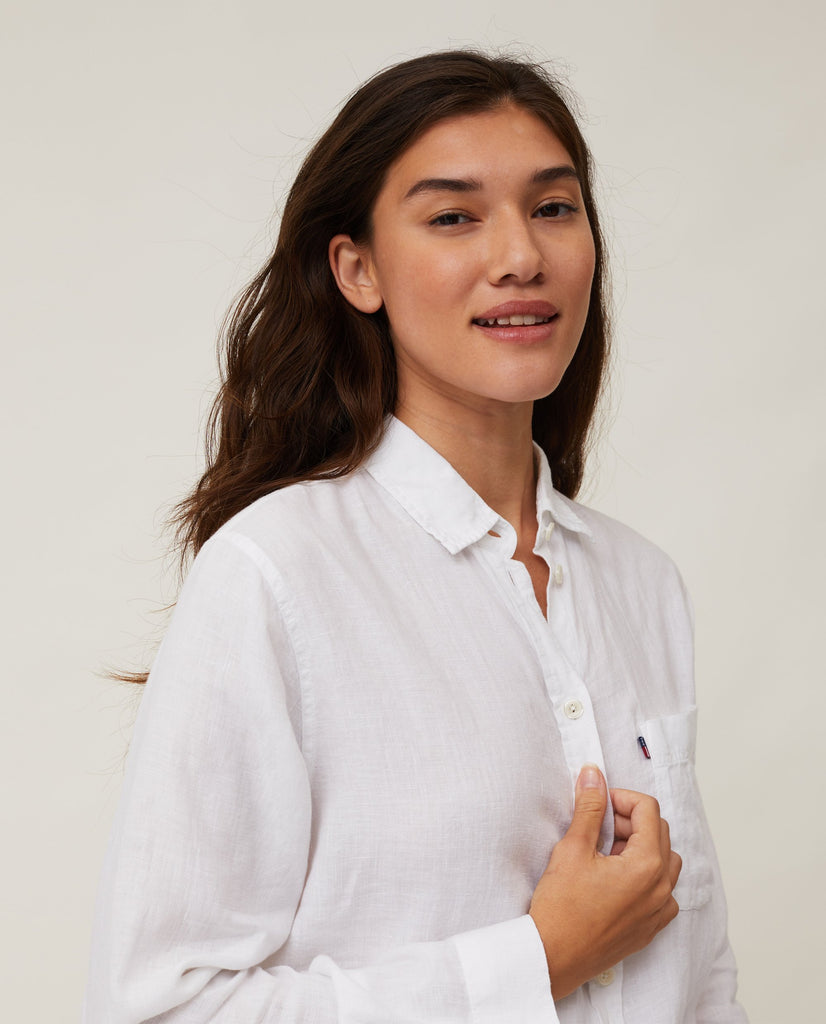 Isa Linen Shirt hvit