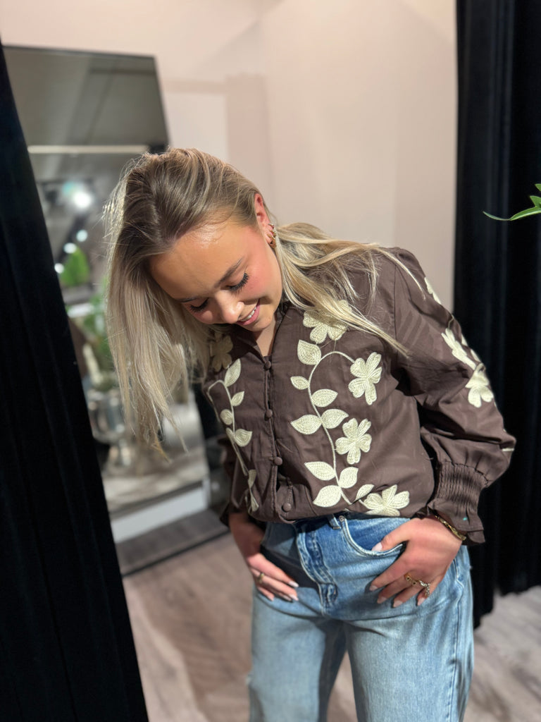 Nora’s shirt brown
