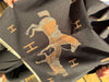 Endless skjerf horse sort/brun
