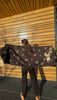 Endless skjerf Horse sort/offwhite