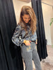 Le Coco Gråsort jeans m/broderi på frontlommer