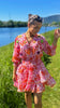 PlaceduSoleil Lelies Shortdress OrangePink