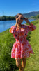 PlaceduSoleil Lelies Shortdress OrangePink