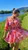 PlaceduSoleil Lelies Shortdress OrangePink