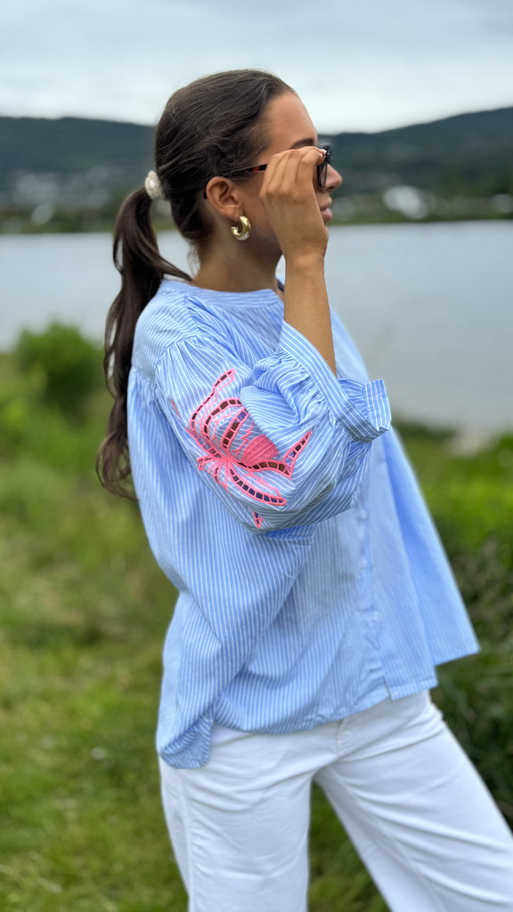 Qnuz summer blouse blue