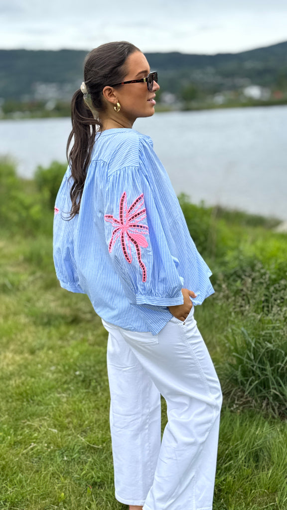 Qnuz summer blouse blue