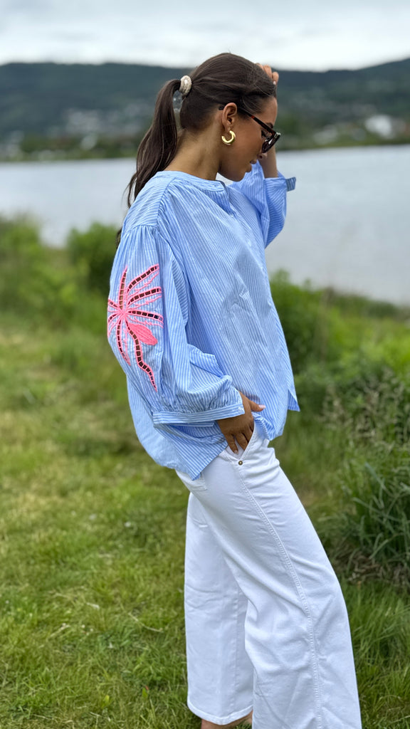 Qnuz summer blouse blue