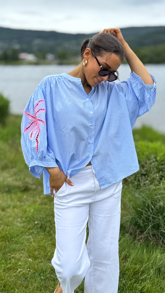 Qnuz summer blouse blue