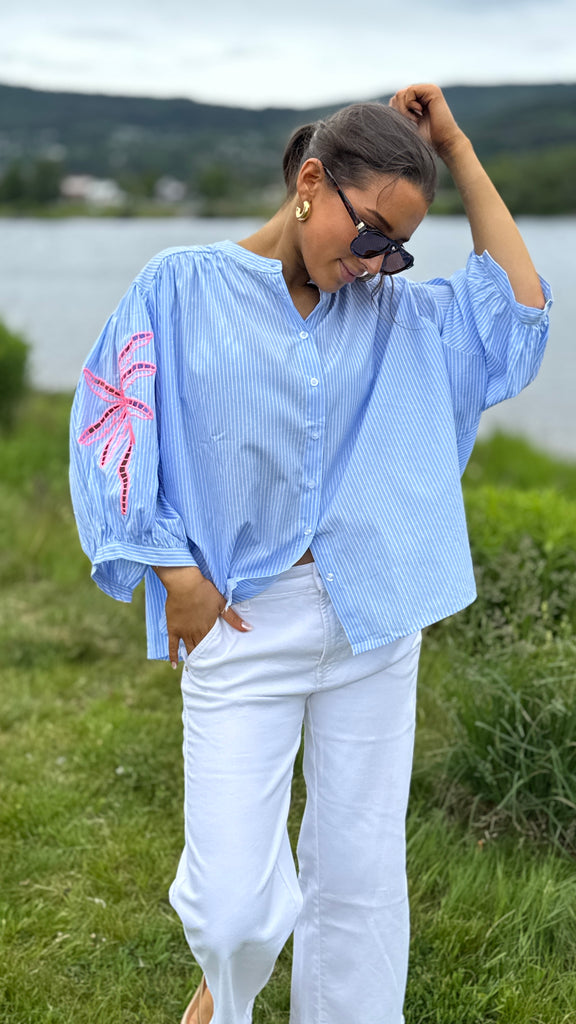 Qnuz summer blouse blue