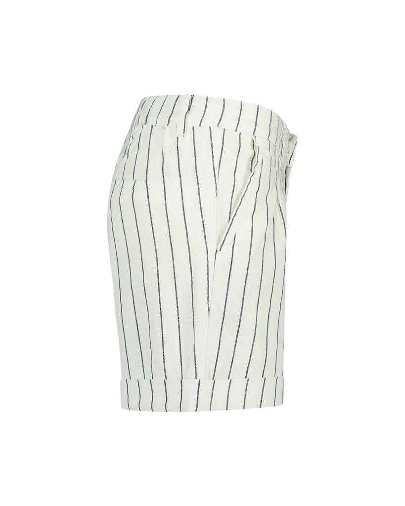 RED BUTTON
CLEO SHORTs COTTON LINEN STRIPE blue