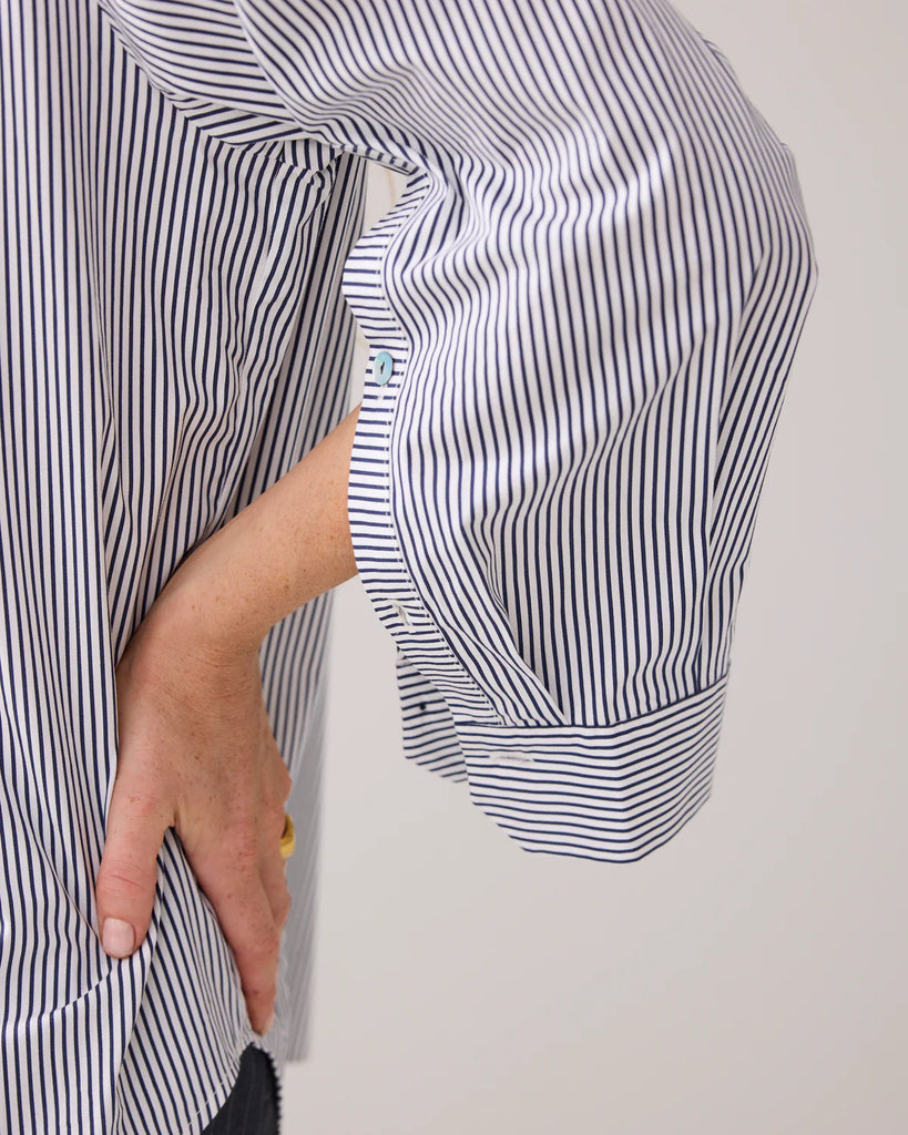 Summum skjorte navy/hvit