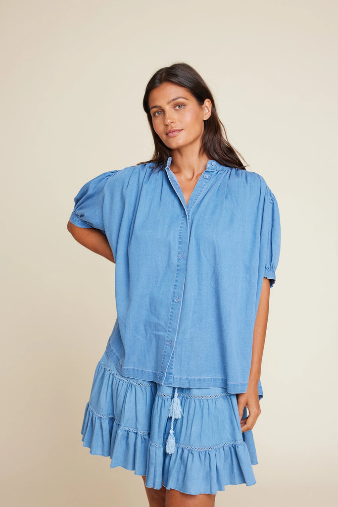 MILLY TENCEL BLUSE