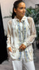 Blue ClassyStripe bluse