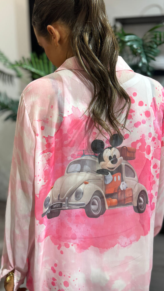 Mickey FunnyPink bluse