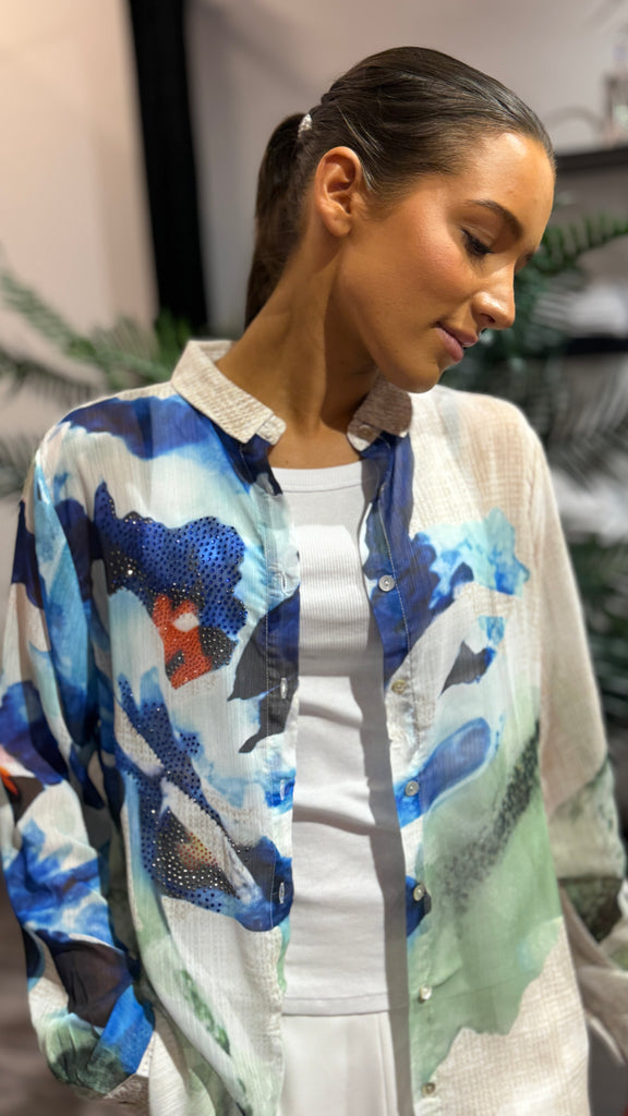 Blue DreamPrint bluse