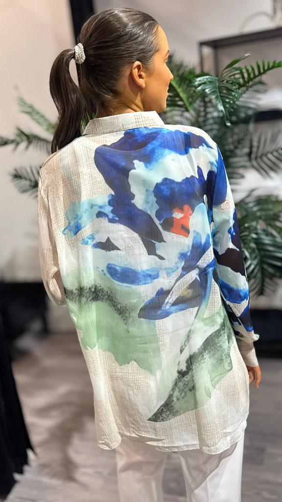Blue DreamPrint bluse