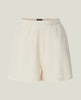 Shorts i bomullsfrotté orange/offwhite