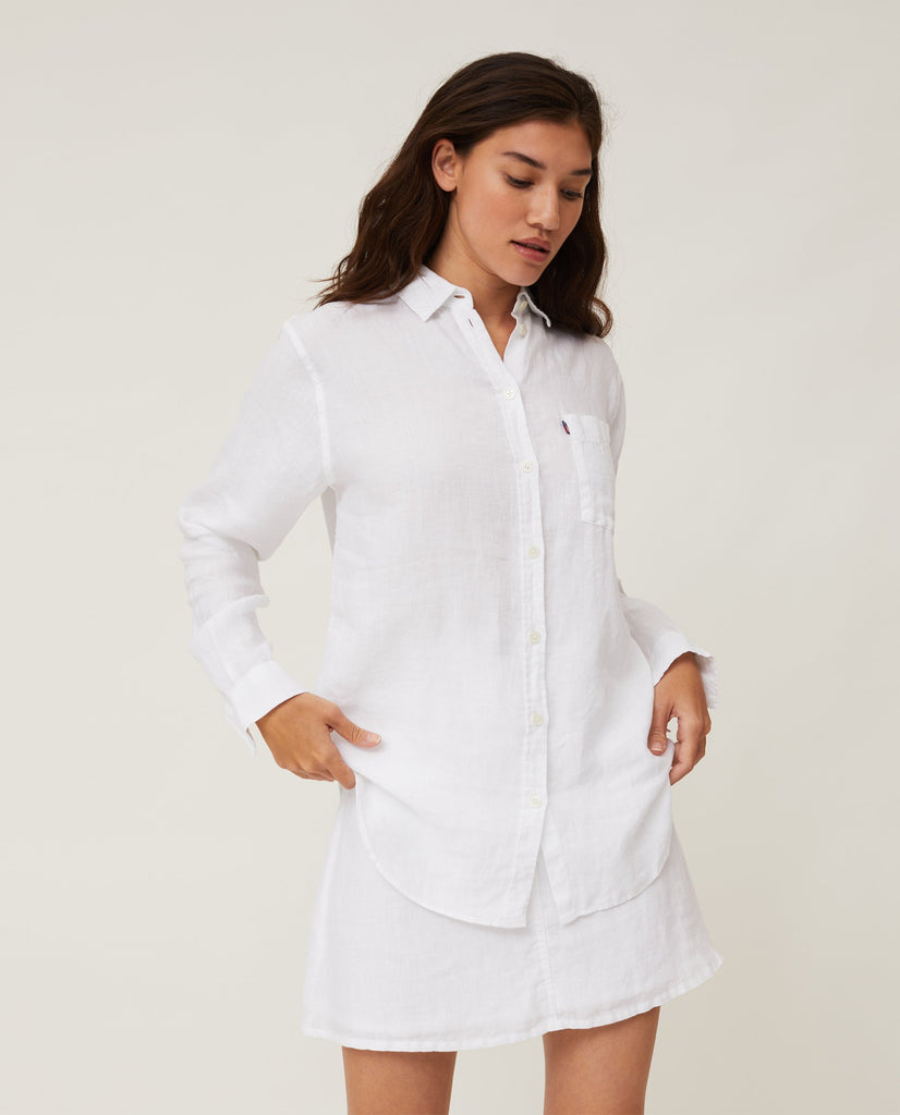Isa Linen Shirt hvit