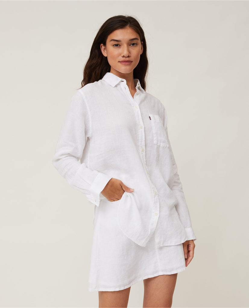 Isa Linen Shirt hvit